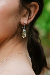 Sun Soak Citrine Crystal Earrings