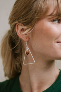 Balance Citrine Crystal Earrings